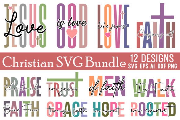 Christian SVG Bundle: Graphics & T-Shirt Designs