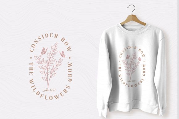 Christian SVG Consider How Wildflowers