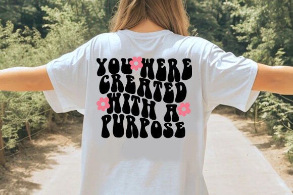 Created with a Purpose Christian SVG – A Versatile Graphic for T-Shirt Designs & Crafting