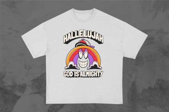 Hallelujah God is Almighty Christian Graphics & T-Shirt Designs
