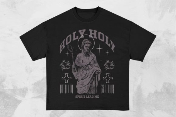 Holy Holy Christian T-shirt Design – Premium Graphics for Faith-Based Branding