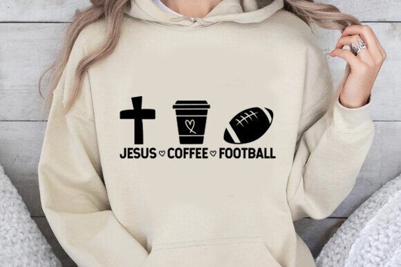 Jesus Coffee Football Svg: Graphics & T-Shirt Designs