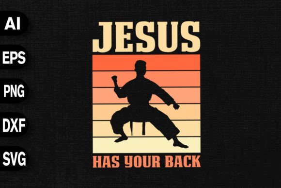 Jesus Has Your Back – Jiu Jitsu: A T-Shirt Design with Marketing Power