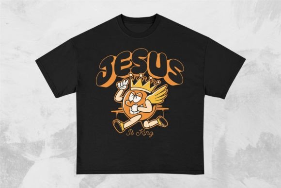 Jesus is King Christian Graffiti Design Graphics