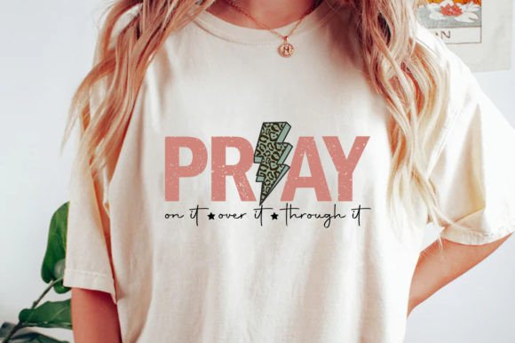 Pray on It SVG & Christian Cross PNG: Faith-Inspired Graphics for T-Shirt Designs