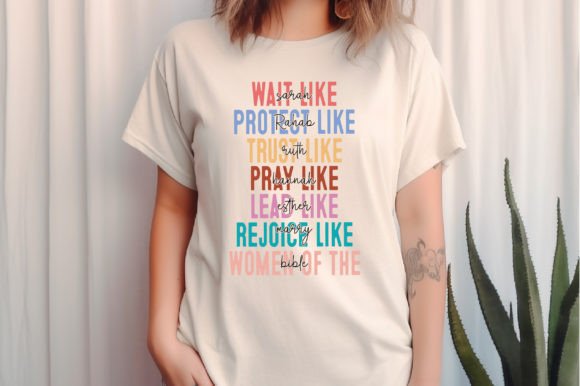 Wait Like Sarah PNG: Christian Graphics for T-Shirt Designs & Content Publishing